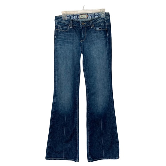 Paige Low/Mid-Rise Bell Bottom-style Jeans. - Picture 8 of 16